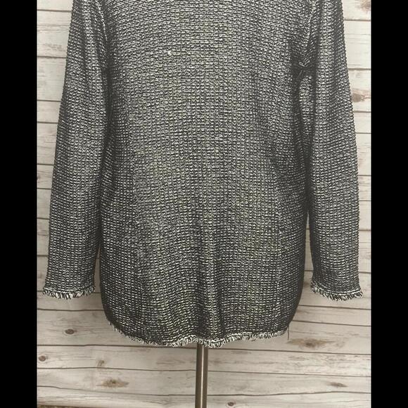 Chico's double-breasted notch collar sweater jacket - Picture 7 of 8